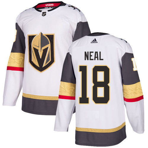 Adidas Men Vegas Golden Knights 18 James Neal White Road Authentic Stitched NHL Jersey